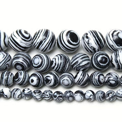 Natural Malachite Stone Beads 6 8 10mm Pack DIY Bracelet Necklace Material