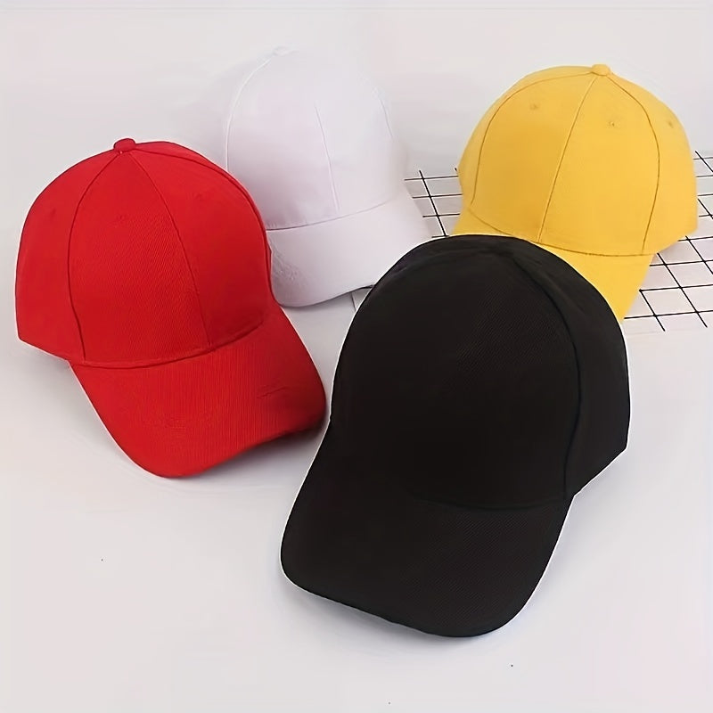 Solid Baseball Cap Unisex Sunshade Couple Dad Hats Lightweight Sun Hats
