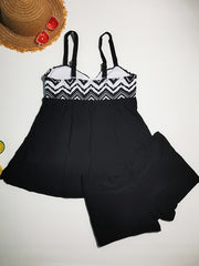 Geometrical Print Tankini Sets Women's Two Piece Swimsuit