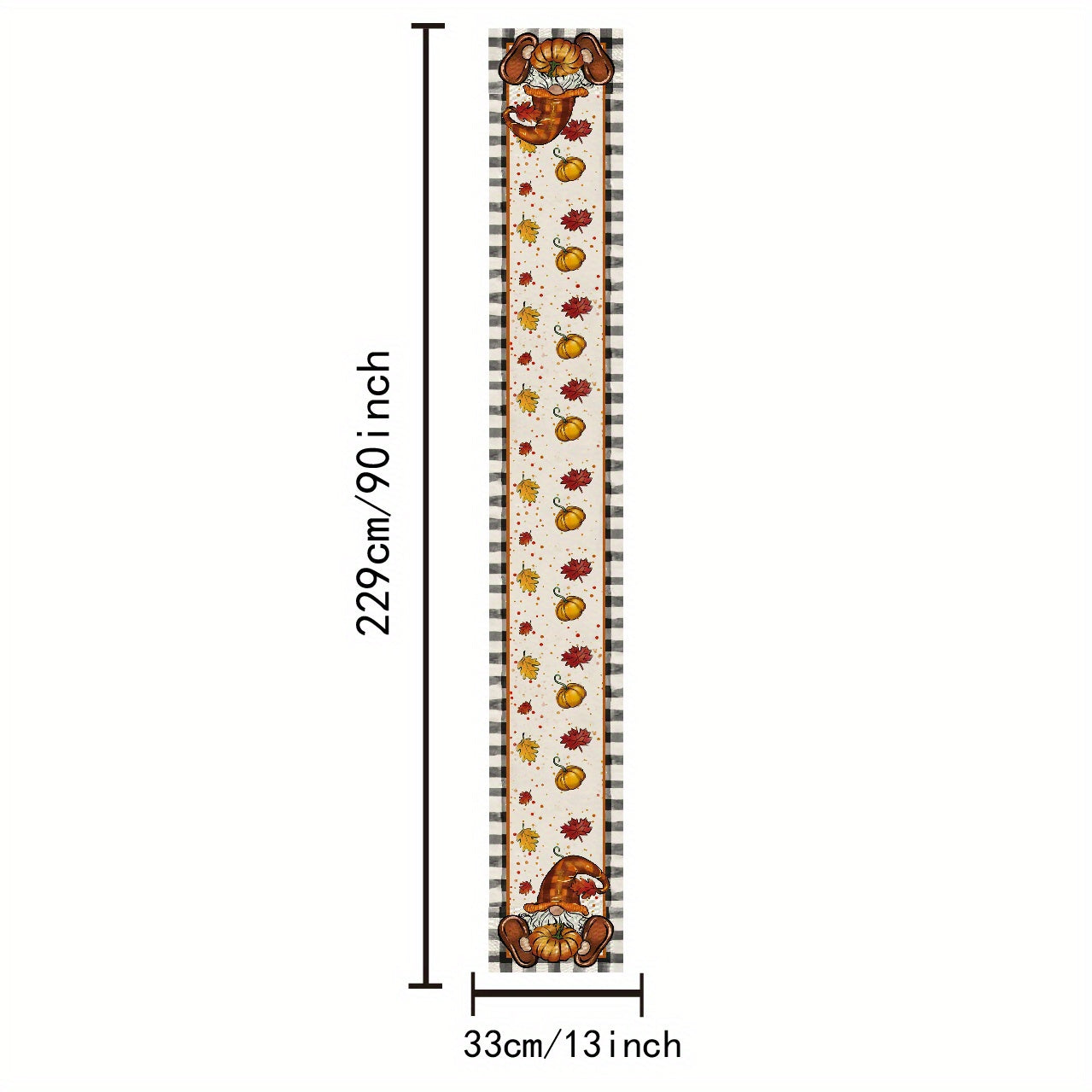 Thanksgiving Theme Fall Series Table Runner Polyester Tablecloth