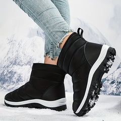 Anti Slip Medium Tube Snow Boots Thick Bottom Shoes Women's Footwear