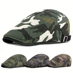 Men's Camo Beret Forward Hat Breathable