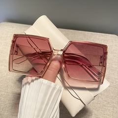 Oversized Square Sunglasses Gradient Glasses Driving UV400