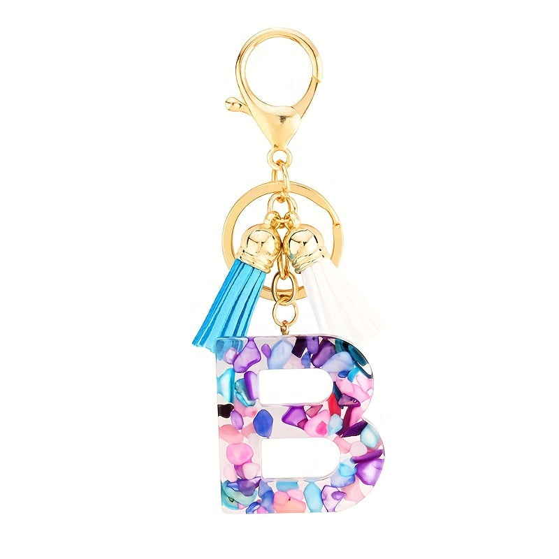 Initial Letter Keychain Alphabet Key Chain Phone Pendant Car Ornament