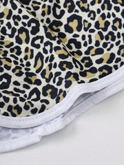 Leopard Print Drawstring Pants for Girls