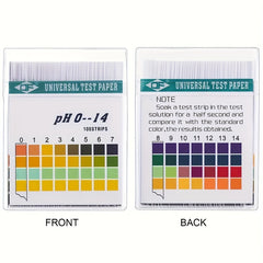 100pcs PH Test Strips for Water Food Pools & Body PH Levels