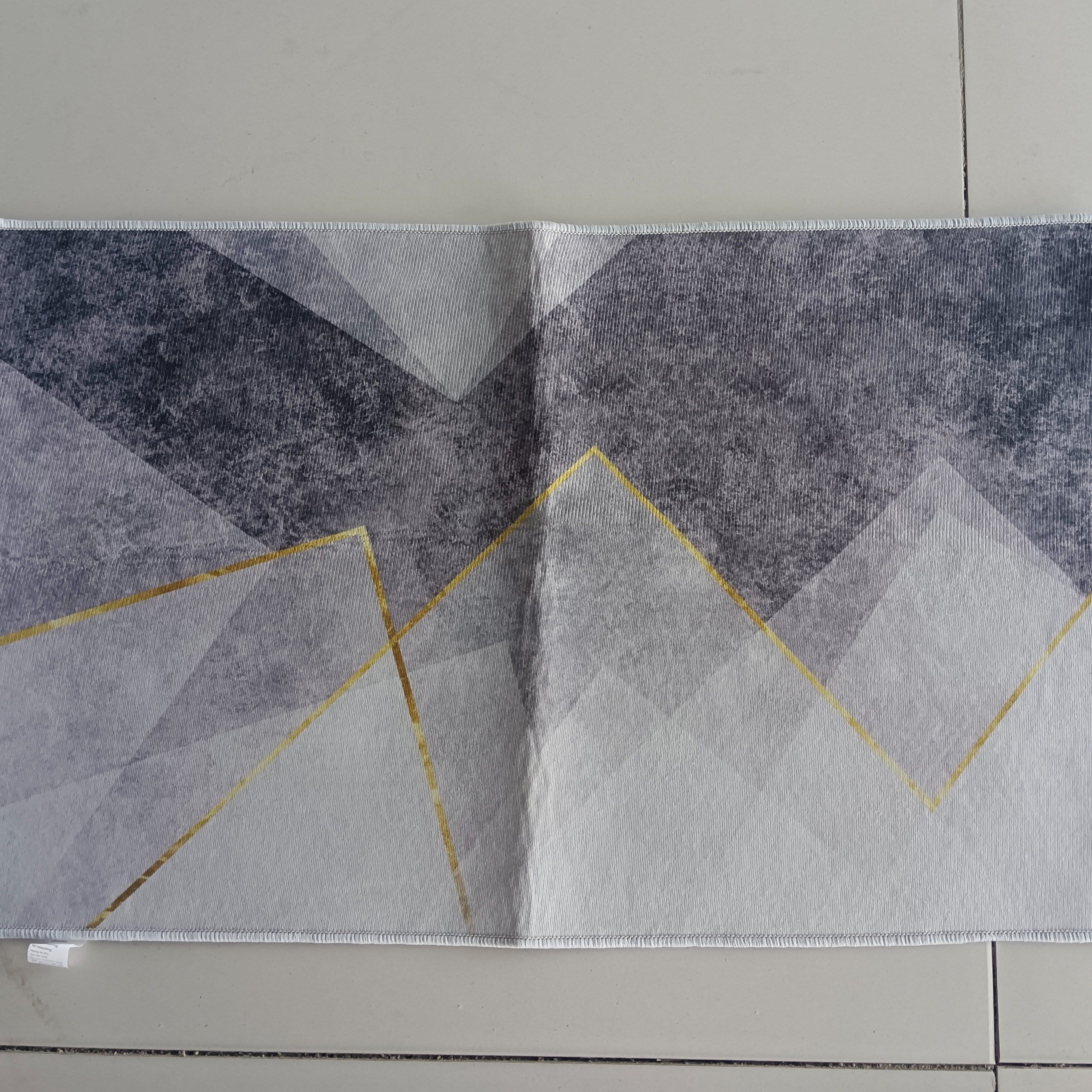 Modern Geometric Area Rug Non-slip Carpet Low Pile Floor Mat