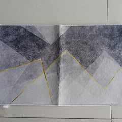 Modern Geometric Area Rug Non-slip Carpet Low Pile Floor Mat