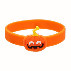 Halloween Silicone Bracelet Cartoon Waterproof Stretch Soft Rubber