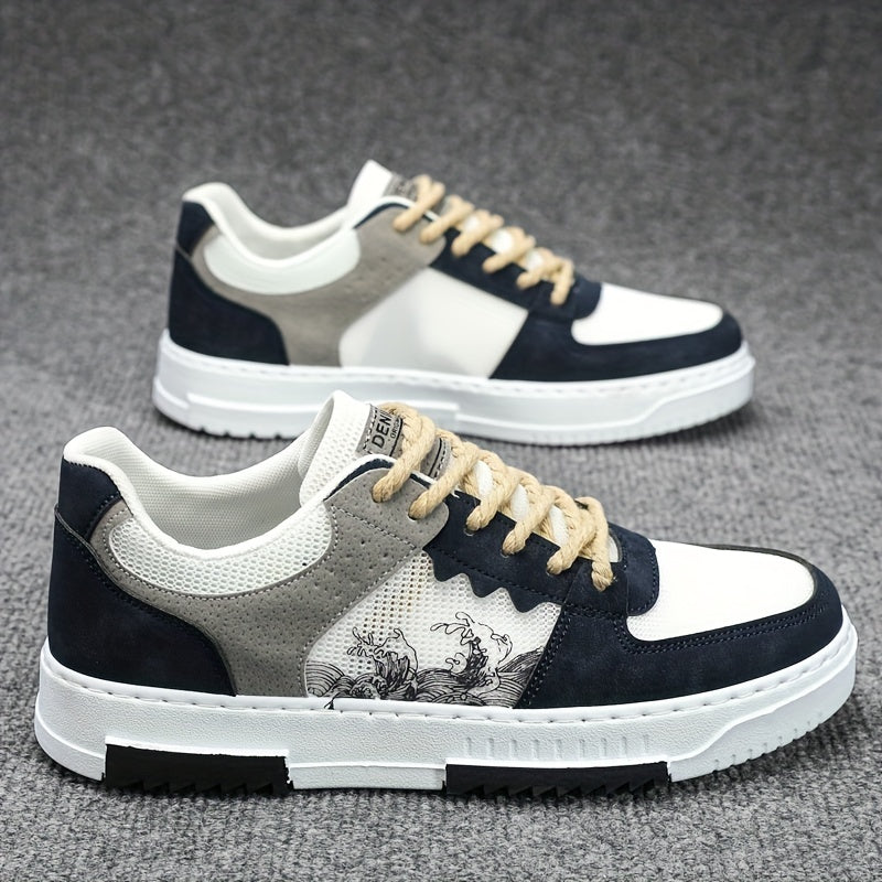 Men's Casual Lace Up Sneakers for Daily Wear