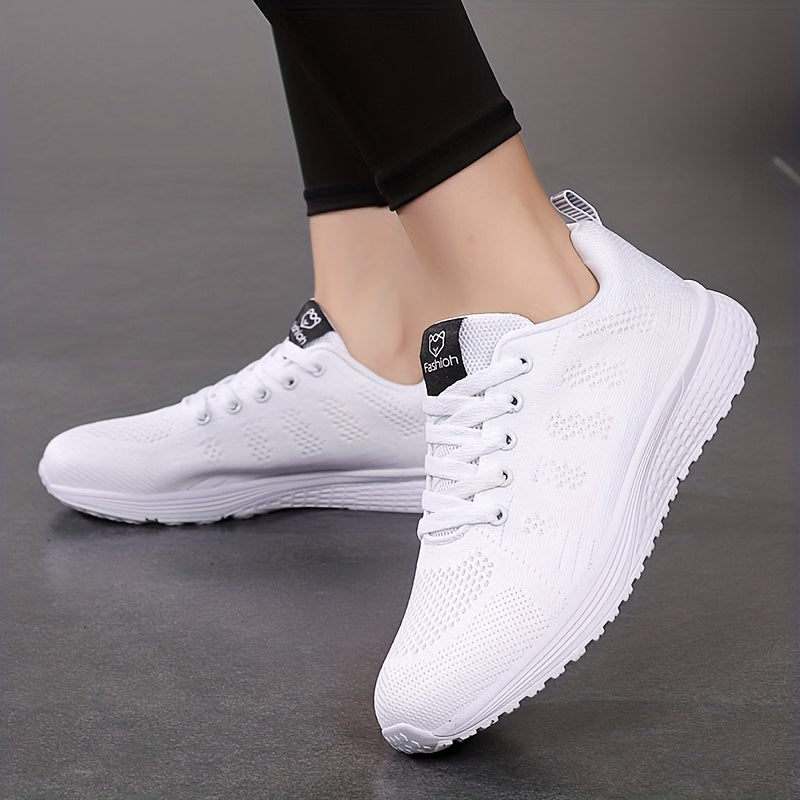 Women's Knit Weaving Running Shoes Non slip Outdoor Casual Sneakers