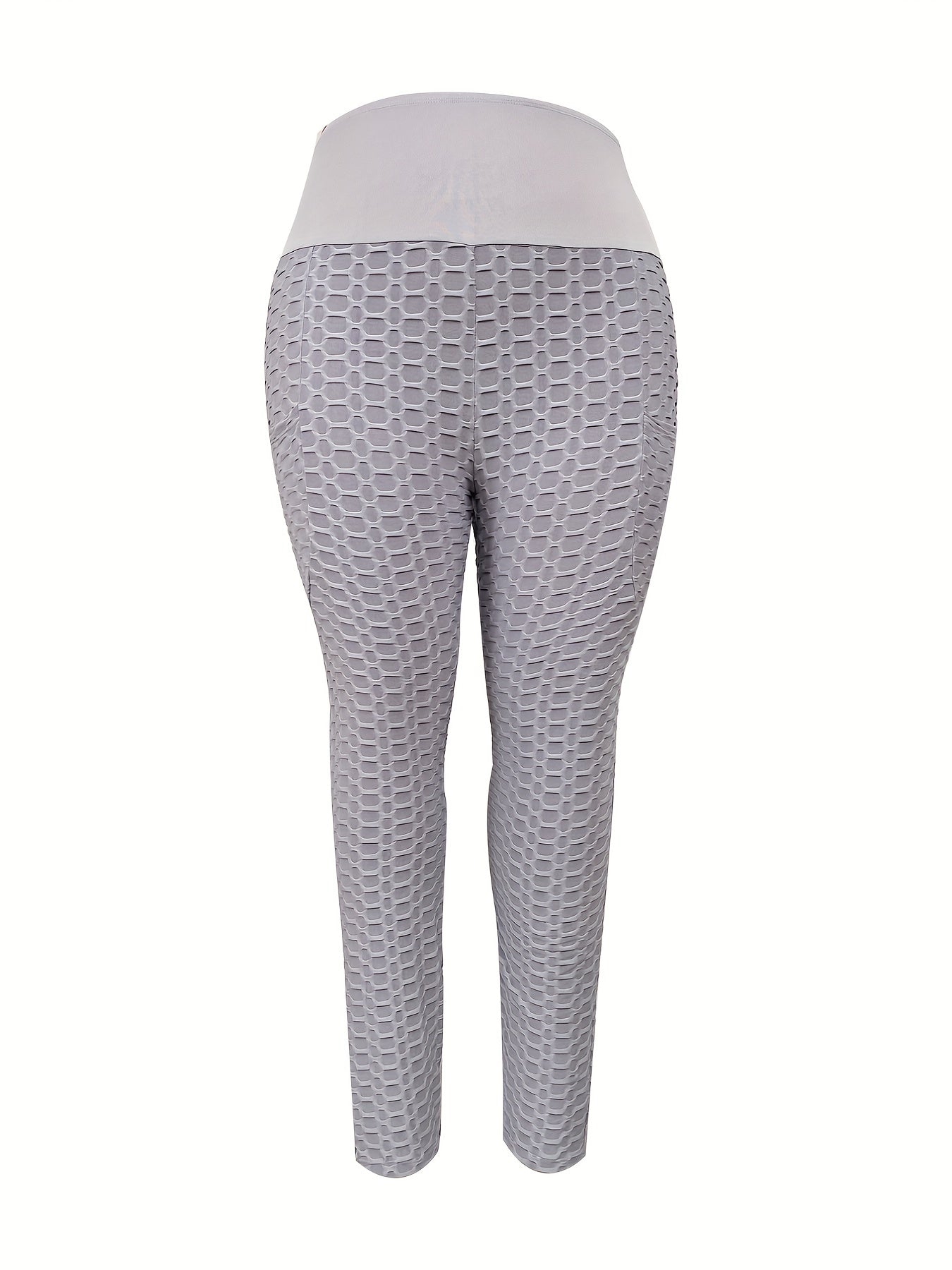  Colorblock Honeycomb Pattern High Rise Leggings