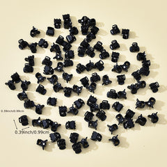 100pcs Mini Plastic Hair Claw Clip Women's Small Hair Accessories