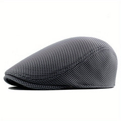 Men's Breathable Mesh Newsboy Cap for Driving
