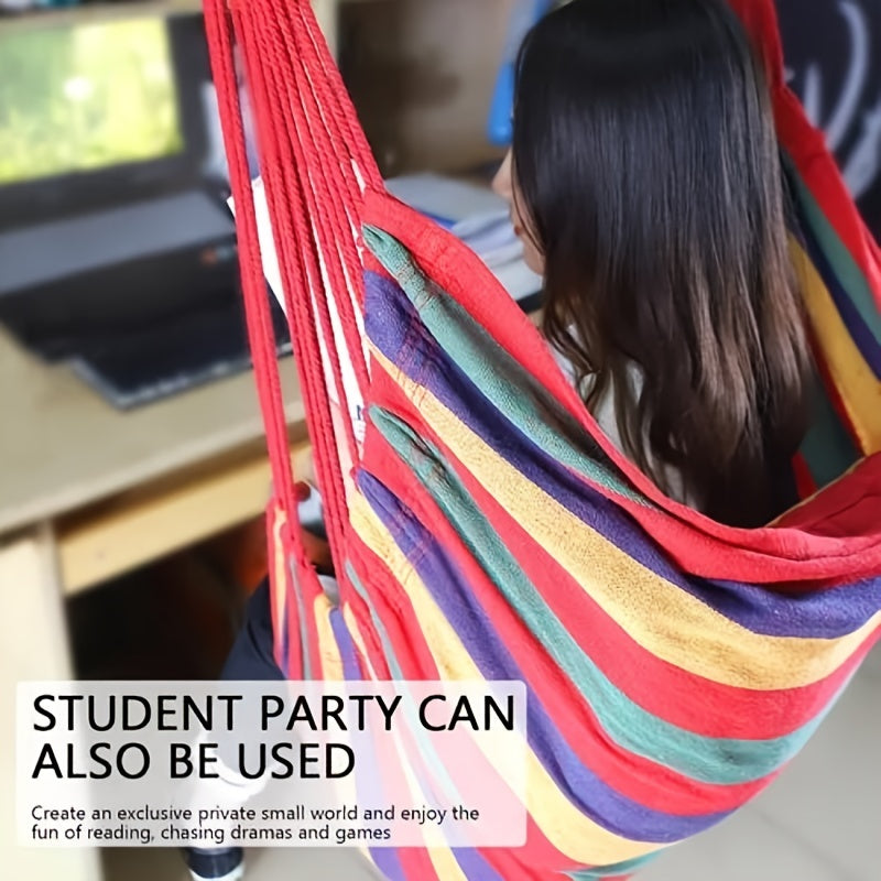 Outdoor Hammock Swing Chair with 2 Pillows