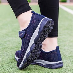 Women's Breathable Knit Sneakers Low Top Lightweight Casual Shoes