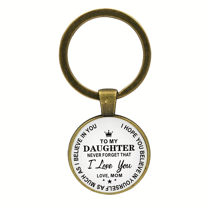 I Love You Son And Daughter Keychain Decoration Wallet Accessories Gift