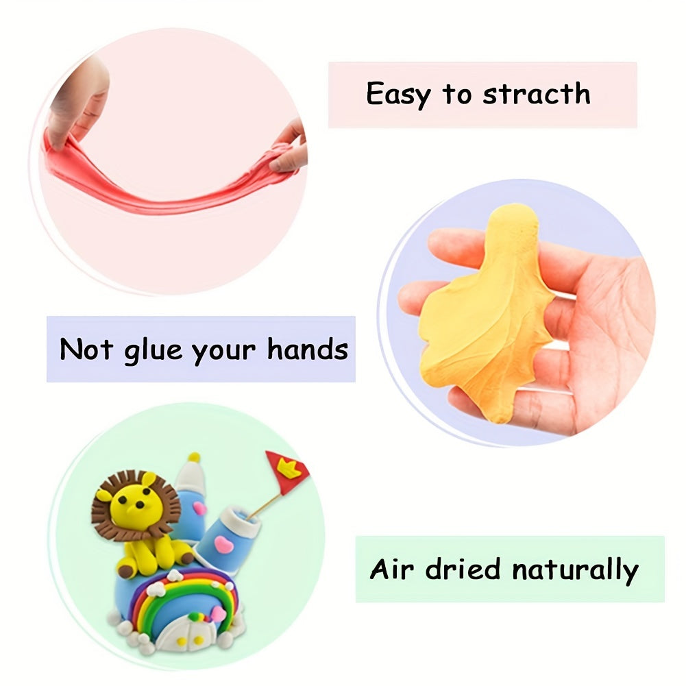 Air Dry Clay 36 Colors Soft & Ultra Light Modeling Clay For Students