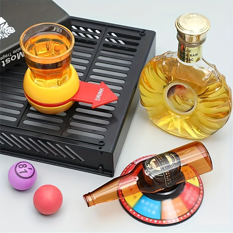 Wine Bottle Turntable Drinking Game Party Toy