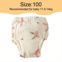 Soft Gauze Baby Training Pants 11.5-17.5kg Toddlers Waterproof Diaper