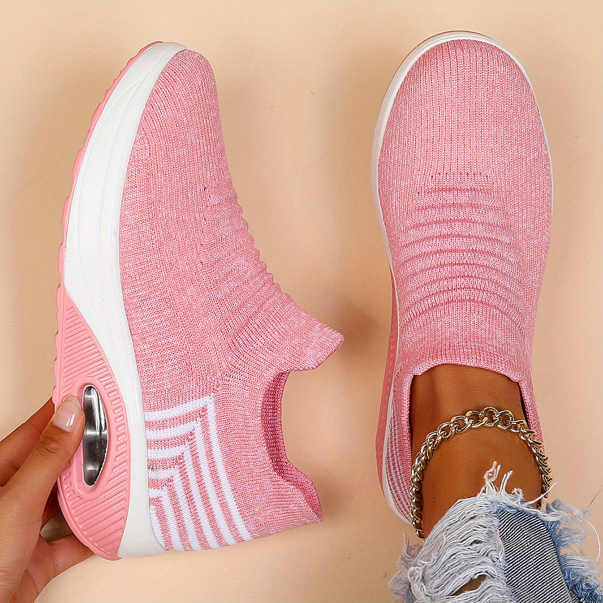 Women's Air Cushion Slip-On Running Shoes