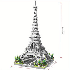 Eiffel Tower Model Building Blocks Toy - Educational Gift for Ages 6