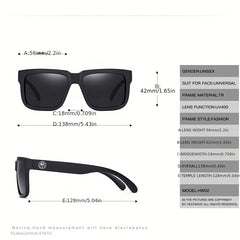 Square Frame Polarized Sunglasses Men's UV Protection Holiday Outdoor Beach