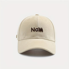No'M Embroidery Baseball Cap Solid Couple Dad Hats Unisex Sun Hats