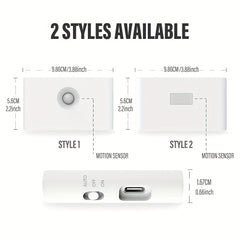 LED Motion Sensor Night Light Outdoor USB Rechargeable Wall Light
