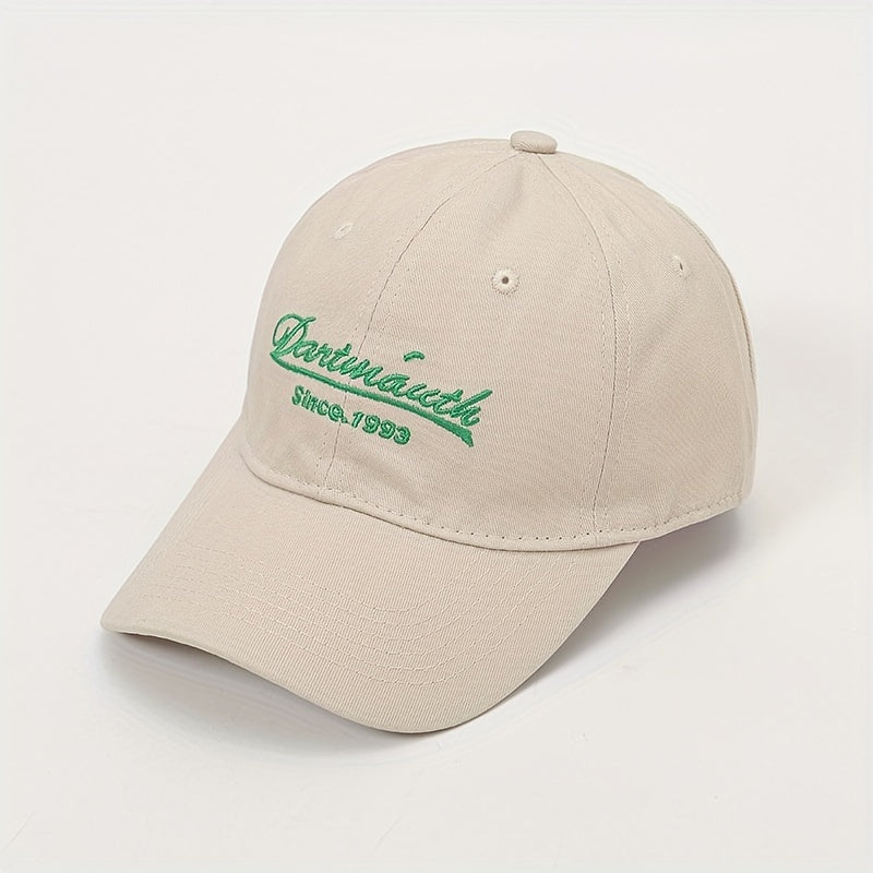 Letter Embroidery Baseball Cap Cotton Sun Hat Lightweight Adjustable Dad Hats
