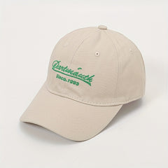 Letter Embroidery Baseball Cap Cotton Sun Hat Lightweight Adjustable Dad Hats