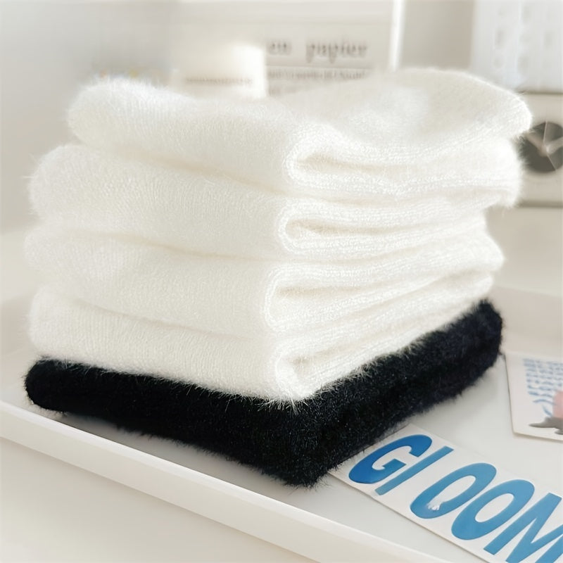 2 Pairs Warm Mid Tube Socks for Women