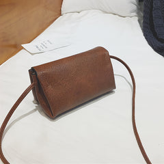 Vintage Style Flap Crossbody Bag Faux Leather Shoulder Bag Phone Bag