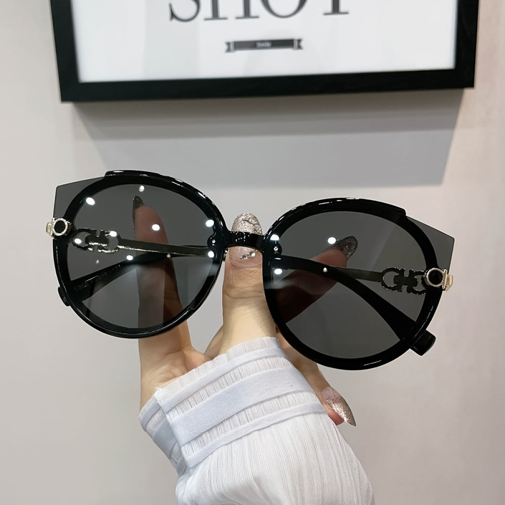 Oversize Frame Sunglasses Unisex Beach Sunscreen Glasses
