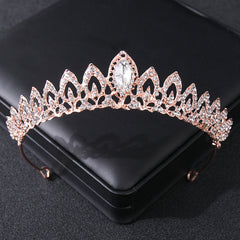 Rhinestone Crystal Tiara Crown Headband Women Birthday Pageant Wedding Prom