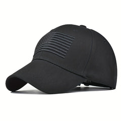 American Flag Washed Baseball Cap Distressed Letters Dad Hat
