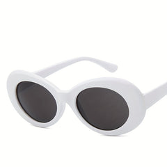 Round Sunglasses For Women Men Hiphop Block Glasses UV400