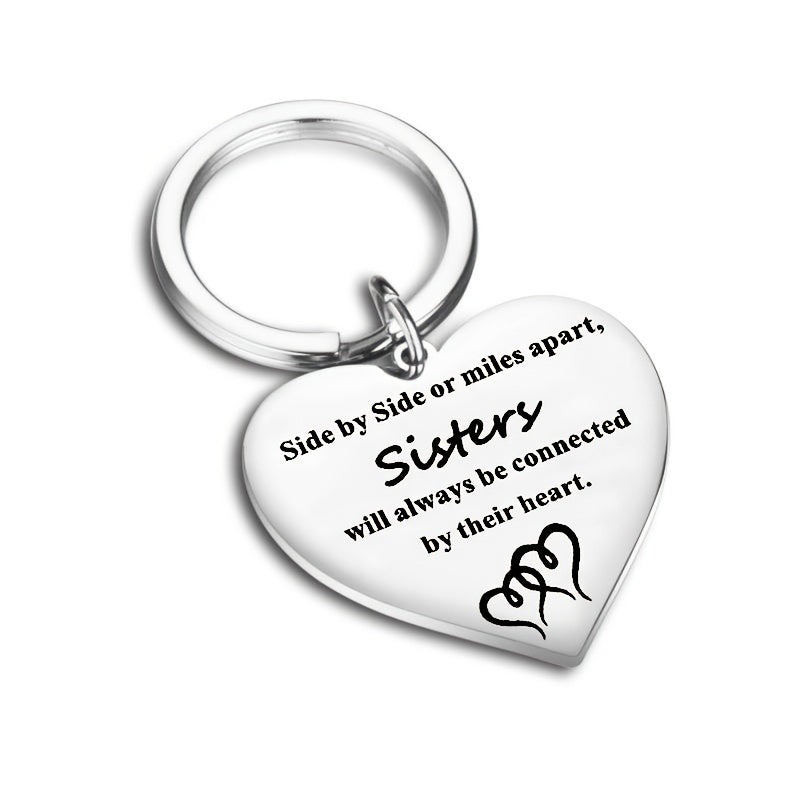 Heart Key Chain Gift For Sisters Christmas Gift