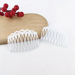 2pcs Solid Hair Comb Vintage Hair Pin Hair Bun Maker Non Slip Styling Tool