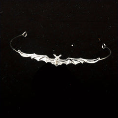 Bat Shaped Hair Band Metal Headband Punk Headdress Girls Kids Halloween Party