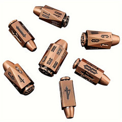 Metal Dice Set Bullet Shape 7pcs