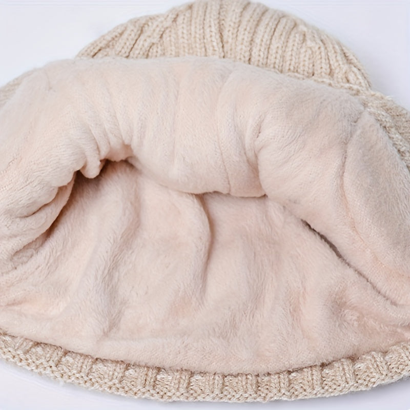 Men's Knitted Protective Hat for Winter
