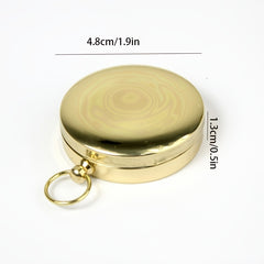 G50 Copper Pocket Watch & Compass Outdoor Tool