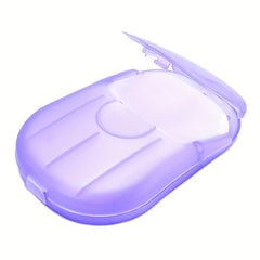 20pcs Portable Hand Washing Soap Paper for Outdoor Travel and Camping