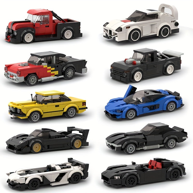 Racing Car Ornaments Model Building Blocks Toy