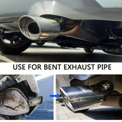 Stainless Steel Car Exhaust Tail Muffler Tip Pipe Auto Decoration