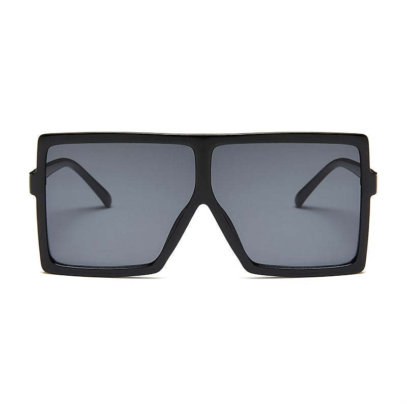 Vintage Women's Oversized Square Sunglasses Sun Protection Lenses