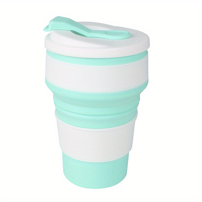 350ml Silicone Water Bottle for Hot Cold Drinks, Collapsible Portable