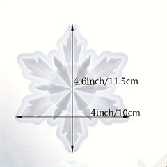 Christmas Ornaments Snowflake Pendant Silicone Mold DIY Crafts Jewelry Making