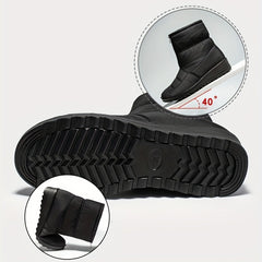 Fur Lined Snow Boots for Women Warm Winter Shoes